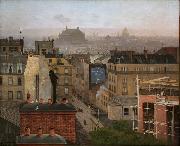 Antonin Chittussi Paris as Viewed from Montmartre painting